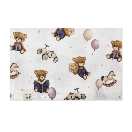 Nannafrufru - Mussola 90x70cm - 100% bamboo - Colore Nannafrufrù: Teddy