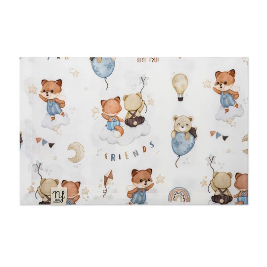 Nannafrufru - Mussola 90x70cm - 100% bamboo - Colore Nannafrufrù: Friend Star