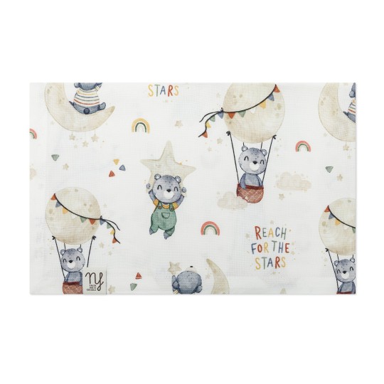 Nannafrufru - Mussola 90x70cm - 100% bamboo - Colore Nannafrufrù: Little Star