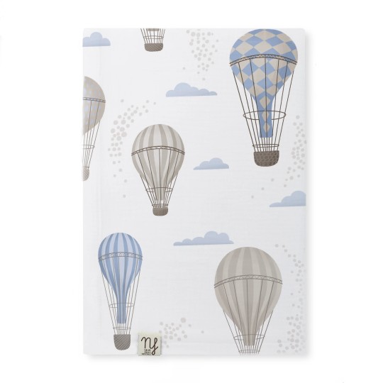 Nannafrufrù - Mussola 140x140cm - 100% Cotone - Colore Nannafrufrù: Mongolfiere