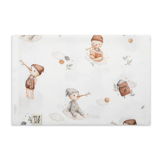 Nannafrufru - Mussola 90x70cm - 100% bamboo - Colore Nannafrufrù: Pinocchio