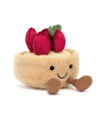 Jellycat - Peluche morbido Crostata di fragole Fleurette