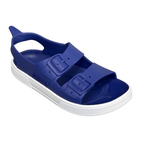 Boatilus - Ciabatte da spiaggia in gomma Irky Veg - Colore Boatilus: Cobalt White, Taglia Boatilus: 26/27