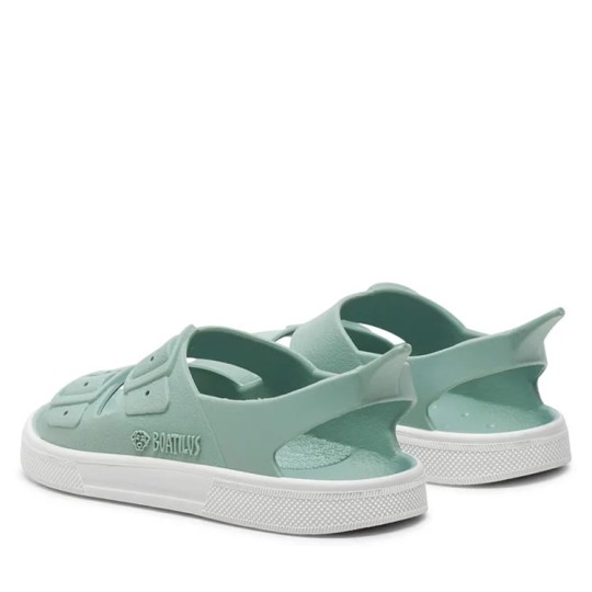 Boatilus - Ciabatte da spiaggia in gomma Irky Veg - Colore Boatilus: Pastel Green White, Taglia Boatilus: 26/27