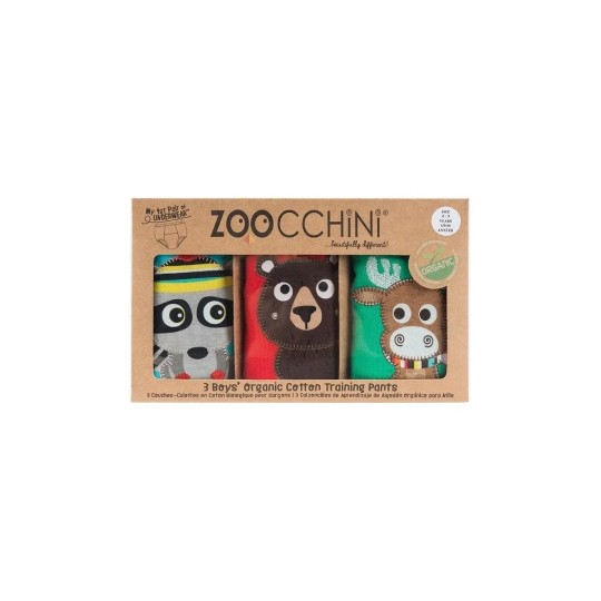 Zoocchini - Mutandine di apprendimento 2/3 Anni - Training Pants - Disegno: Foresta