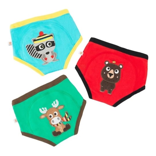 Zoocchini - Mutandine di apprendimento 2/3 Anni - Training Pants - Disegno: Foresta
