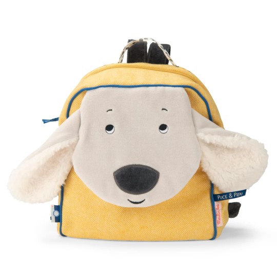 Moulin Roty - Zaino morbido giallo Puce & Pilou
