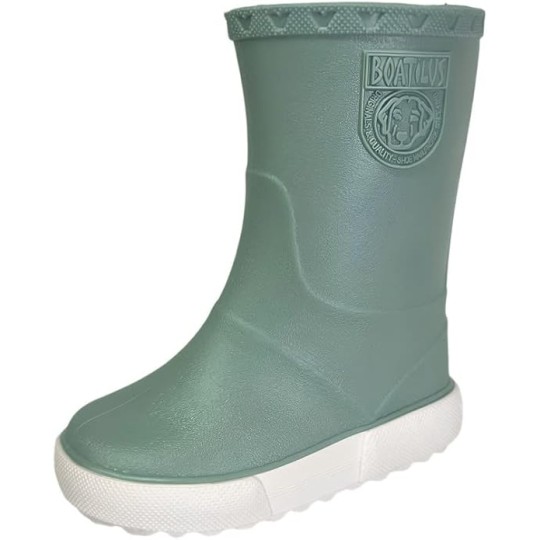 Boatilus - Stivale alto in gomma - Flessibili e resistenti - Colore Boatilus: Pastel Green White, Taglia Boatilus: 20