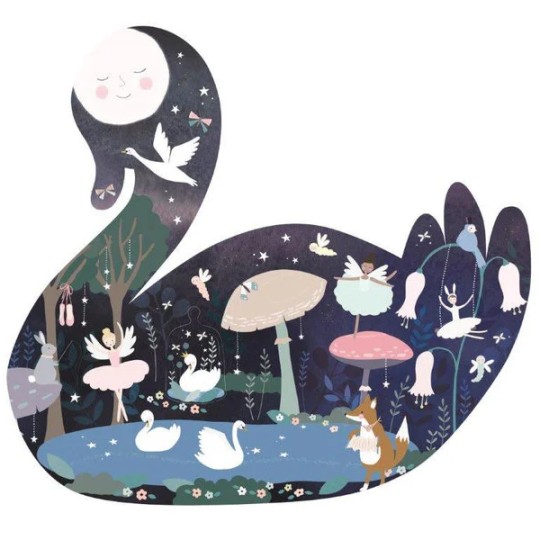 Floss & Rock - Puzzle Cigno 40 pezzi