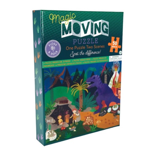 Floss & Rock - Puzzle magico 50 pezzi - Floss & Rock: Dino