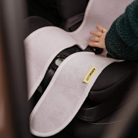 Aeromoov - Fodera traspirante per seggiolino auto con gambe - Per gruppi 2/3 - Colori Aeromoov: Lilac