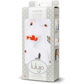 Lulujo - Copertina Swaddle 120 x 120 cm - 100% mussola di cotone - Varianti Lulujo: Amici del Bosco