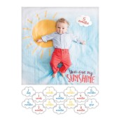 Lulujo - Kit Primo Anno - Copertina Swaddle in Mussola di Cotone - Varianti Lulujo: You are my Sunshine