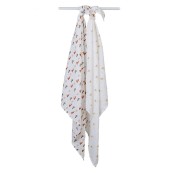 Lulujo - Set di 2 Copertine Swaddle 100 x 100 cm  - 100% mussola di cotone - Varianti Lulujo: Barnyard/Hen & Chicks