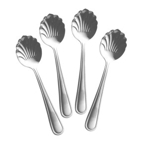 Rice - Cucchiaino da Thè - Set di 4 pezzi - Argento