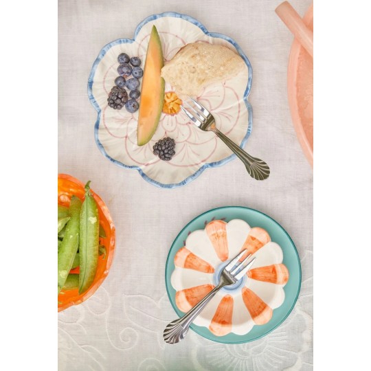 Rice - Forchetta da dolce - Set da 4 pezzi - Acciaio inossidabile