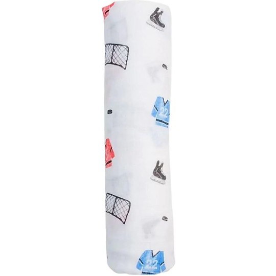 Lulujo - Copertina swaddle 120x120cm - Mussola di cotone e viscosa di bambù - Varianti Lulujo: Hockey