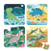 Janod - Set 4 puzzle Dinosauri
