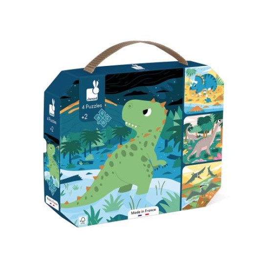 Janod - Set 4 puzzle Dinosauri