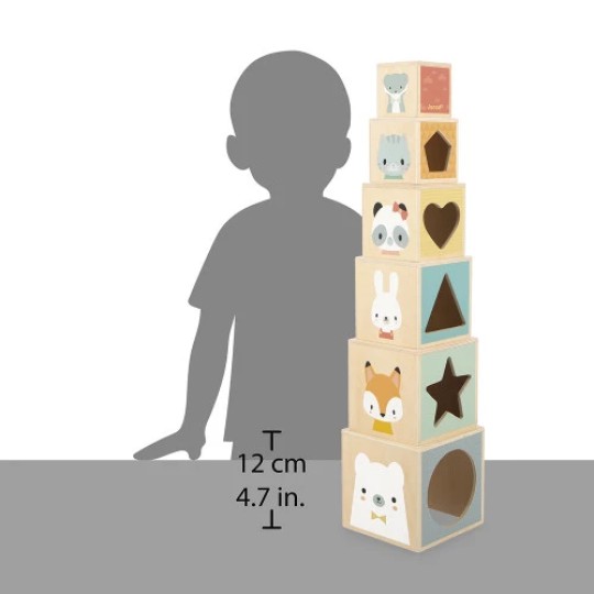 Janod - Piramide 6 cubi