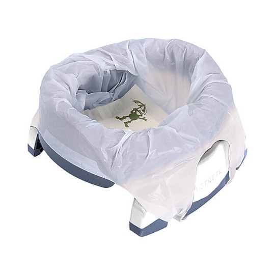 Potette - Potette 2in1 Vasino da Viaggio e Riduttore WC - Colore: Grigio