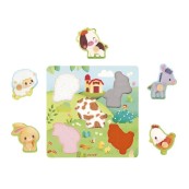 Janod - Puzzle tattile Fattoria