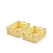 Liewood - Scatola portaoggetti Weston S - 25x18x9,5 cm- 2pezzi - Colore Liewood: Lemonade