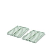 Liewood - Scatola portaoggetti Weston S - 25x18x9,5 cm- 2pezzi - Colore Liewood: Light Peppermint