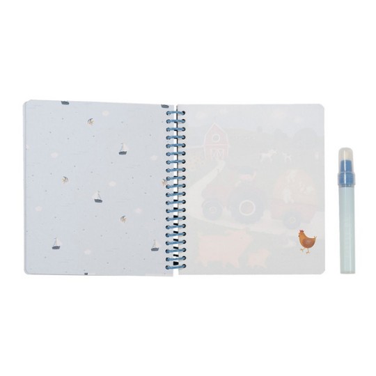 Little Dutch - Libro magico da colorare con acqua - Colori Little Dutch: Jim and Friends