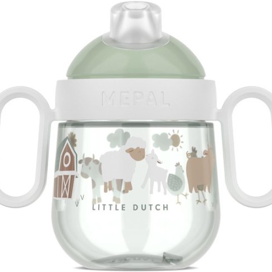 Little Dutch - Tazza a due manici AntiGoccia 200 ml - Dai 6 mesi! - Colori Little Dutch: Little Farm