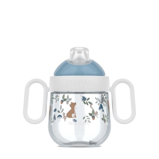 Little Dutch - Tazza a due manici AntiGoccia 200 ml - Dai 6 mesi! - Colori Little Dutch: Forest Friends