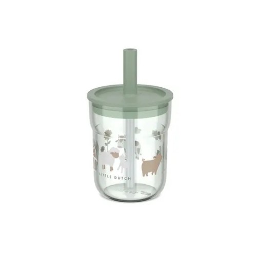 Little Dutch - Bicchiere con cannuccia 250ml - Dai 6 mesi!