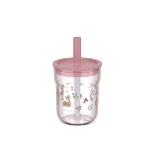 Little Dutch - Bicchiere con cannuccia 250ml - Dai 6 mesi! - Colori Little Dutch: Fairy Garden