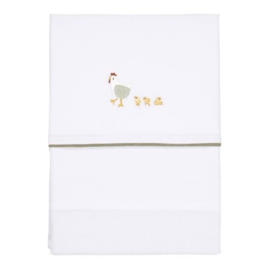 Little Dutch - Lenzuolo per lettino 110x140cm - 100% Cotone Biologico - Colori Little Dutch: Little Farm
