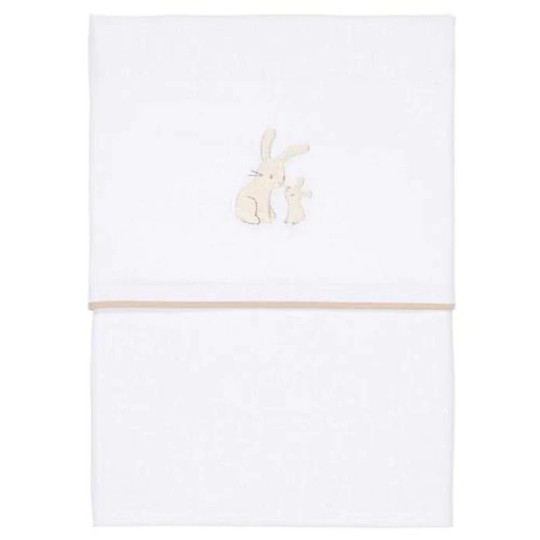 Little Dutch - Lenzuolo per lettino 110x140cm - 100% Cotone Biologico - Colori Little Dutch: Baby Bunny