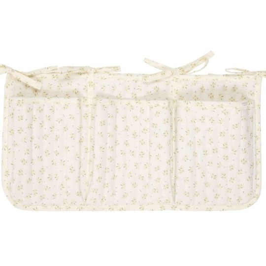 Little Dutch - Organizer in cotone da appendere - Colori Little Dutch: Blueberry Leaves