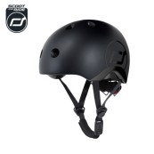 Scoot & Ride - Casco con chiusura magnetica - Taglia: S-M (51-55cm), Colore: Black&Gold