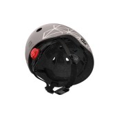Scoot & Ride - Casco con chiusura magnetica - Taglia: XXS-S (45-51cm), Colore: Brown Lines