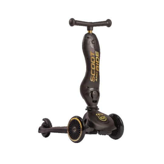 Scoot & Ride - Monopattino e Triciclo 2 in 1 Highwaykick 1 - Colore: Black&Gold