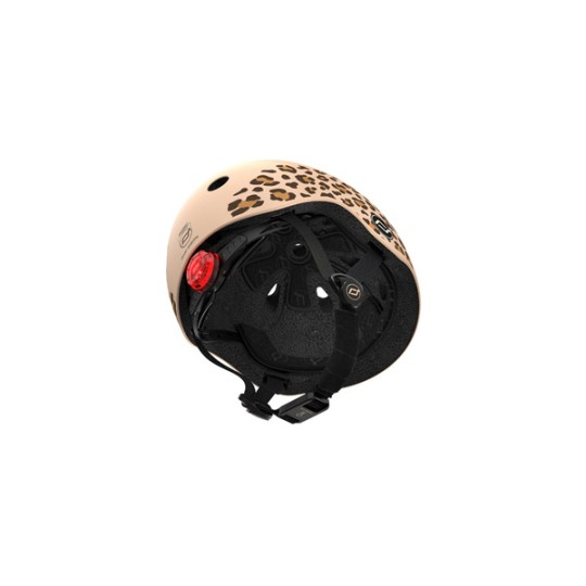 Scoot & Ride - Casco con chiusura magnetica - Taglia: XXS-S (45-51cm), Colore: Leopard