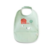 Saro - Bavaglio impermeabile con tasca - Colore: Farm