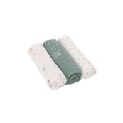 Lassig - Mussola in viscosa di bamboo e cotone organico L - 80x80cm - Pack 3pezzi - Colori Lässig: Garden Explorer