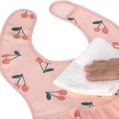 Lassig - Bavaglino con velcro Waterproof - Confezione 2 pezzi - Colori Lässig: Happy Fruits Cherry