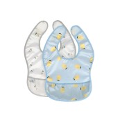 Lassig - Bavaglino con velcro Waterproof - Confezione 2 pezzi