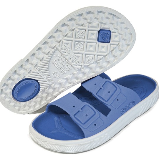 Boatilus - Ciabatta in gomma doppia fibbia Rocky - Colore Boatilus: Jeans White, Taglia Boatilus: 28/29