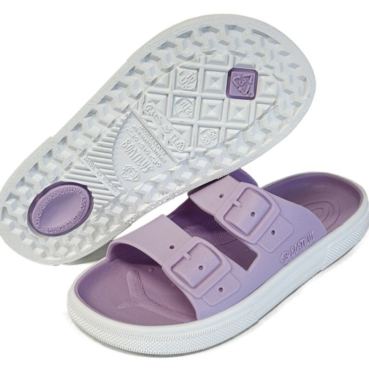 Boatilus - Ciabatta in gomma doppia fibbia Rocky - Colore Boatilus: Lilac White, Taglia Boatilus: 30/31