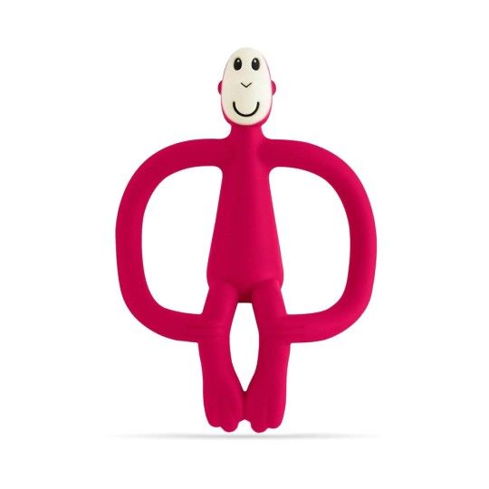 Matchstick Monkey - Massaggiagengive scimietta in silicone - Colore: Rosso