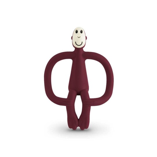 Matchstick Monkey - Massaggiagengive scimietta in silicone - Colore: Prugna