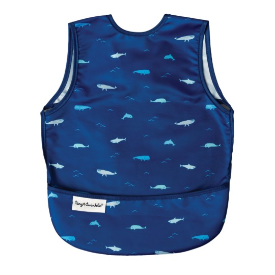 Tiny Twinkle - Bavaglino Grembiule impermeabile senza maniche - 6-24mesi - Colore: Ocean