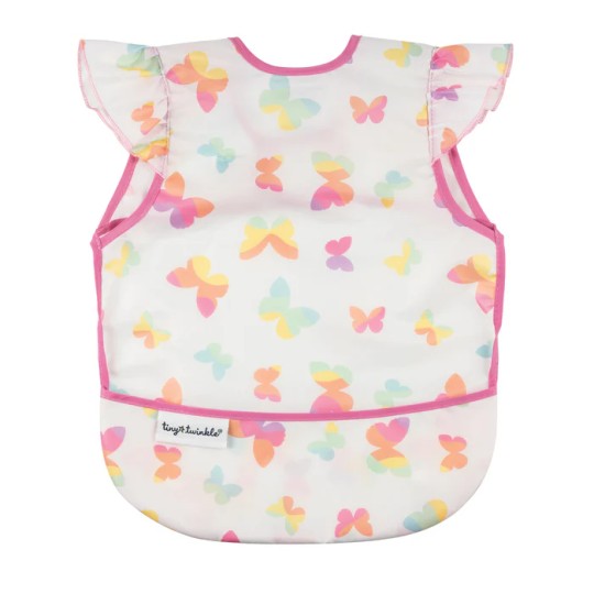 Tiny Twinkle - Bavaglino Grembiule impermeabile senza maniche - 6-24mesi - Colore: Butterfly